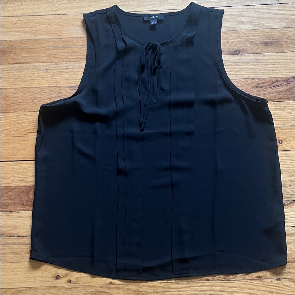 J.Crew Black Sleeveless Blouse